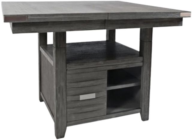 Jofran Inc. Altamonte Brushed Gray High-Low Square Counter Dining Table-0