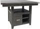 Jofran Inc. Altamonte Brushed Gray High-Low Square Counter Dining Table-0