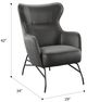 Emerald Home Franky Black Accent Chair-2