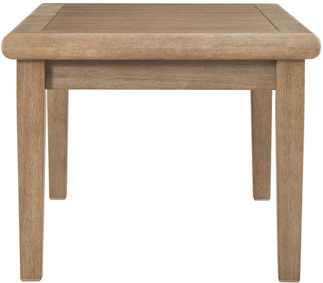 Signature Design by Ashley® Gerianne Grayish Brown Wooden Outdoor Cocktail Table-1