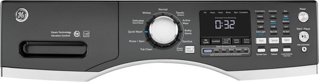 GE® Front Load Washer-Diamond Gray-1