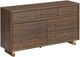 Elements International Brisbane 4-Piece Beige/Brown King Panel Bedroom Set-3
