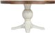 Elements International Park Creek Chestnut Round Dining Table with Antique White Base-1