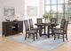 Crown Mark Jeffries 2-Piece Dark Brown/Gray Dining Side Chair Set-1