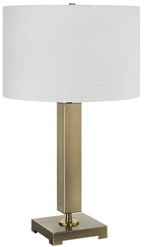 Uttermost® Duomo Brass/White Table Lamp-0