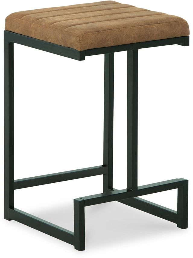 Signature Design by Ashley® Strumford Black/Caramel Bar Stool-0