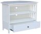 John Thomas Furniture® Destinations Mission Pure White Corner TV Stand-1