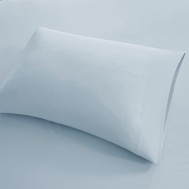 Olliix by Sleep Philosophy Smart Cool Microfiber Blue California King Sheet Set-2