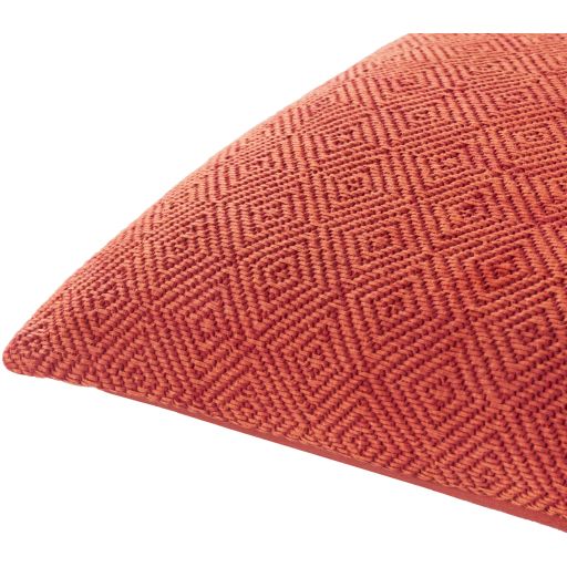 Surya Camilla Dark Coral 22"x22" Toss Pillow with Polyester Insert-1