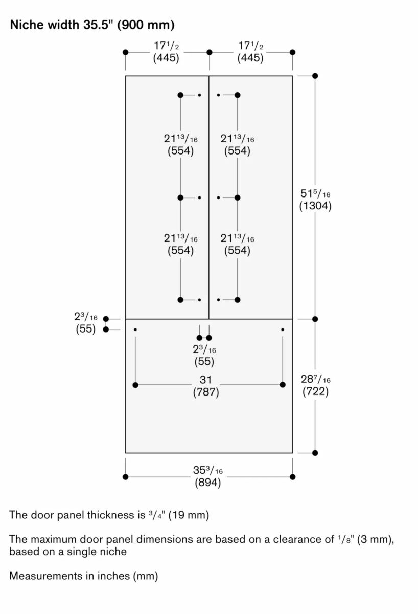 Gaggenau 400 Series 36 in. 20.1 Cu. Ft. Panel Ready Built In