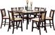 Furniture of America® Brent II 7-Piece Ivory/Dark Cherry Counter Height Table Set-0
