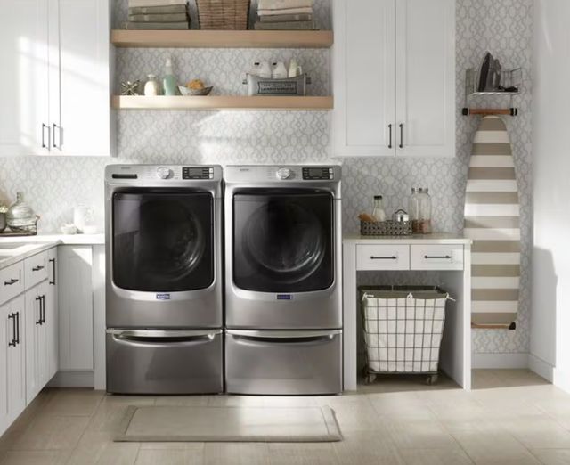 Maytag® 7.3 Cu. Ft. Metallic Slate Front Load Gas Dryer-1