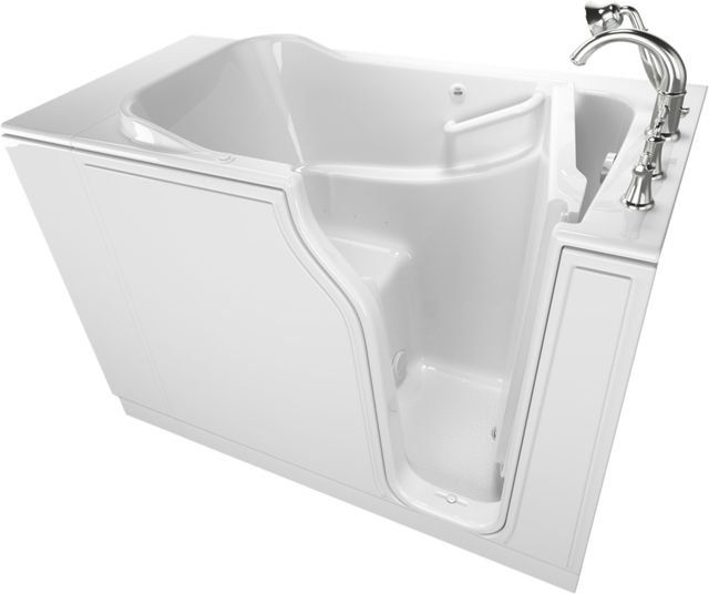 American Standard Value Series White Alcove Walk-In Air Bathtub-1