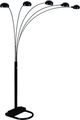 Crown Mark Peacock Black 82" Arc Floor Lamp-0