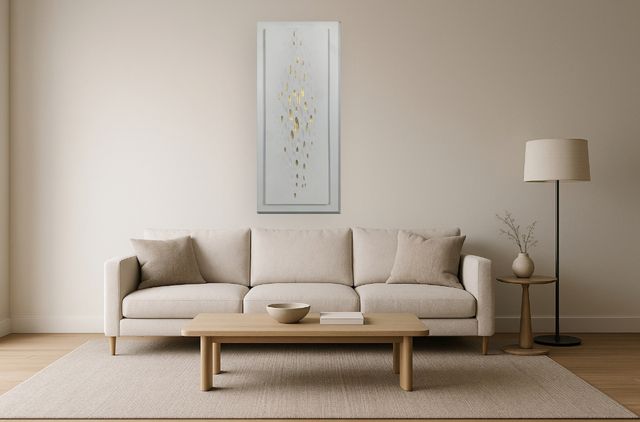 Classy Living Mindful Golden Drops Wall Art-1