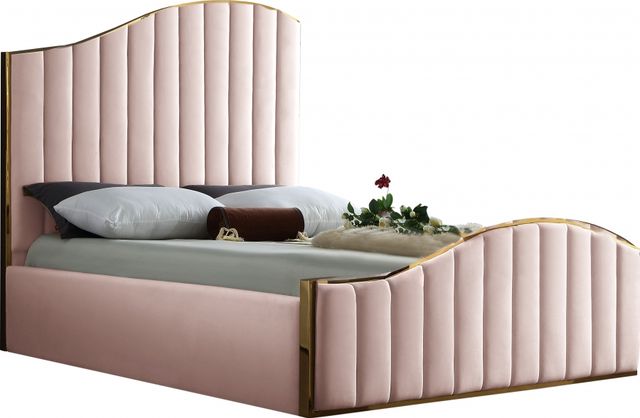 Meridian Furniture Jolie Pink King Bed-0