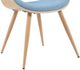 Armen Living Butterfly Blue/Oak Dining Chair-4