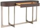 Fairfield® Goddard Smoked Stone Console Table with Champagne Base-2