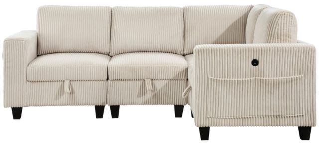 Homelegance® Walterboro 4-Piece Beige L-Shape Sectional-2