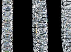 Michael Amini® Solar Hoops Small Silver LED Chandelier-1