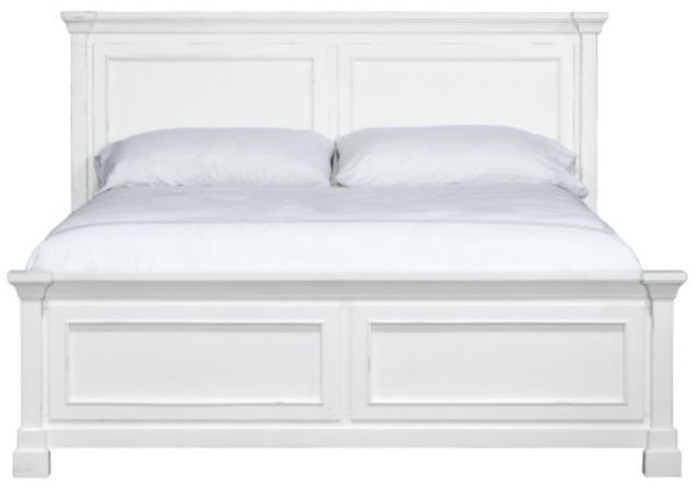 Emerald Home Stoney Creek Antique White King Panel Bed-3