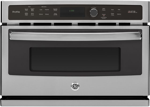 GE Profile™ 27" Stainless Steel Electric Speed Oven-0