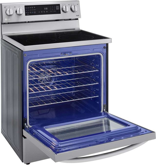 LG 30" PrintProof™ Stainless Steel Freestanding Electric Range-LREL6325F-4