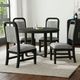 Elements International Ridgemont 5-Piece Black/Gray Dining Set-1