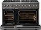 Viking® 5 Series 48" Damascus Gray Pro Style Gas (LP) Range with Polished Chrome Trim-1
