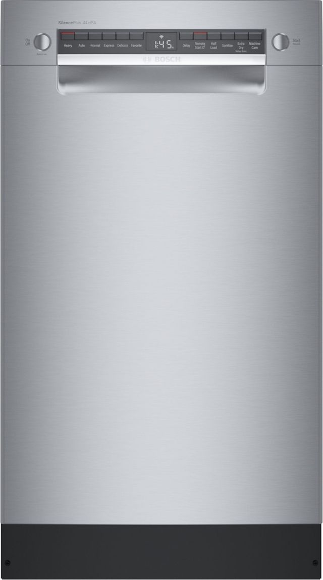 Bosch® 800 Series 18" Stainless Steel Front Control Built In Dishwasher-1