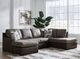 Signature Design by Ashley® Castille Way 2-Piece Fossil Queen Sleeper Sectional and Chaise-1