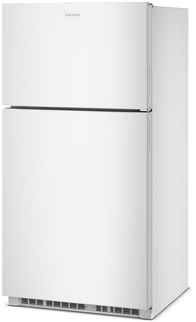 Amana® 33" 21.3 Cu. Ft. White Top Freezer Refrigerator with Dual Crisper Drawers-3