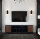 Legends Home Aria Black/Brown 85" TV Console-4