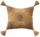 Nourison Home™ Mina Victory Vintage Pillow Beige Floral Checkers 18"x18" Throw Pillow-0