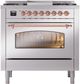 Ilve® Nostalgie II Series 36" Stainless Steel Pro Style Dual Fuel Range-1