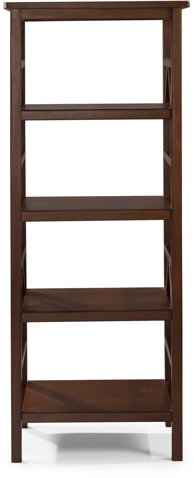 Linon Titan Antique Tobacco Bookcase-2