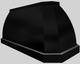 Vent-A-Hood® Designer Series 66" Black Island Range Hood-3
