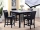 Crown Mark Lennon 5-Piece Black Counter Height Dining Set-1