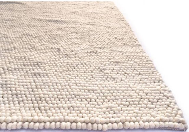 KAS Rugs Pave Ivory Cornerstone 5'x8' Area Rug-1