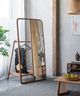 A & B Home Brown Cloth Hanger Mirror-5