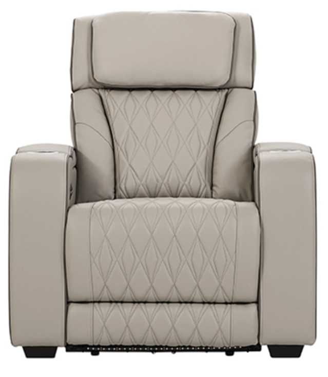 Hughes Furniture® 83608 Berkshire Dove Power Recliner-0