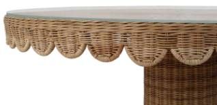Bramble Customizable Scalloped Dining Table-2