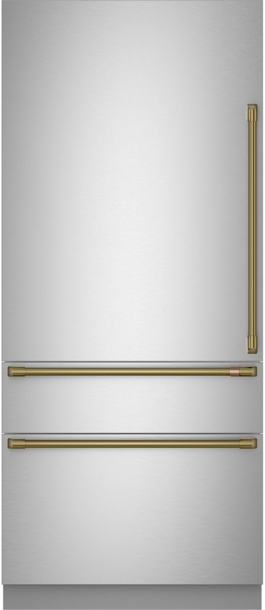 Café™ Brushed Brass Refrigeration Handle Kit-1