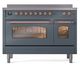 Ilve® Nostalgie II Series 48" Blue Grey Pro Style Induction Range-0