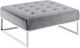 TOV Furniture Nova Grey Velvet Ottoman-0