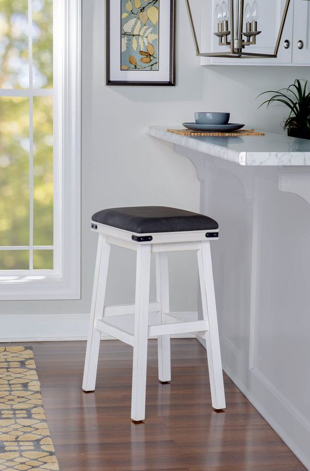 Powell® Milligan Gray/White Bar Stool-4