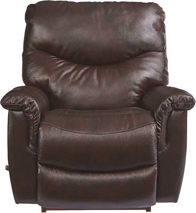 La-Z-Boy® James Walnut Leather Manual Rocking Recliner-2