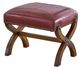 Elements International Hunter 2-Piece Cherry Chair and Ottoman Set-4