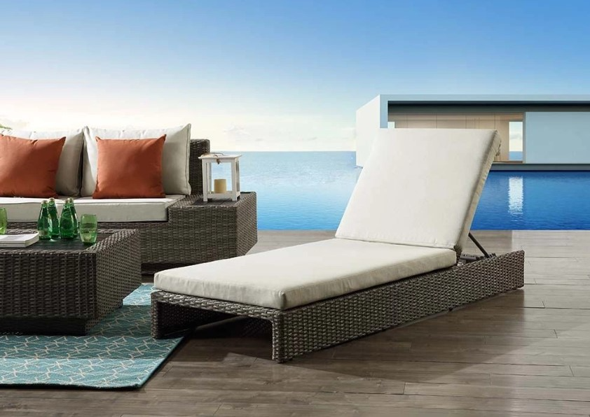 ACME Furniture Salena Beige/Gray Fabric/Wicker 11