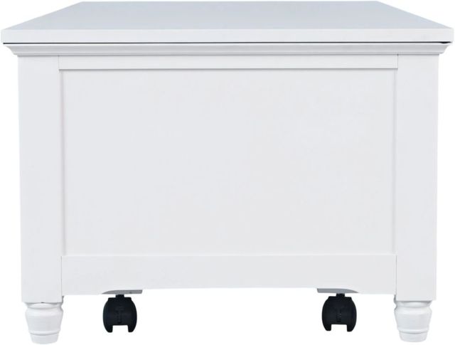 Jofran Inc. Westport White Castered Lift Top Table-2